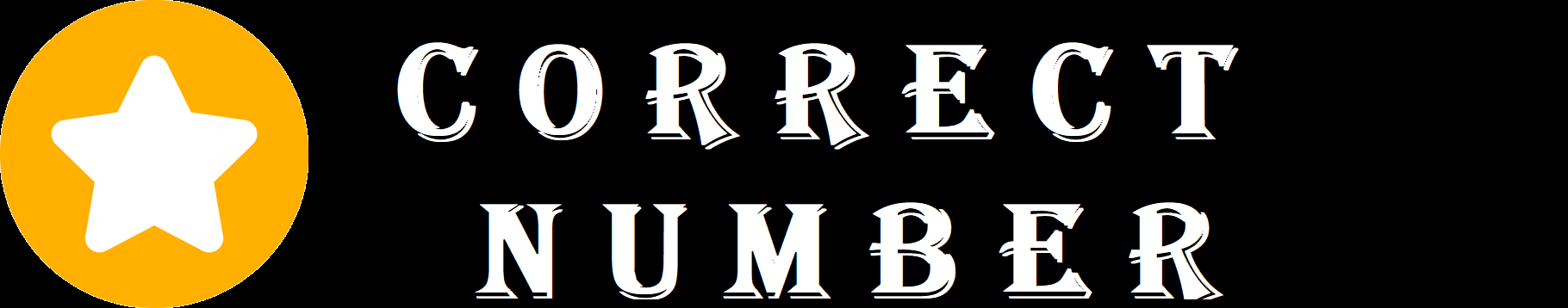 CORRECT NUMBER